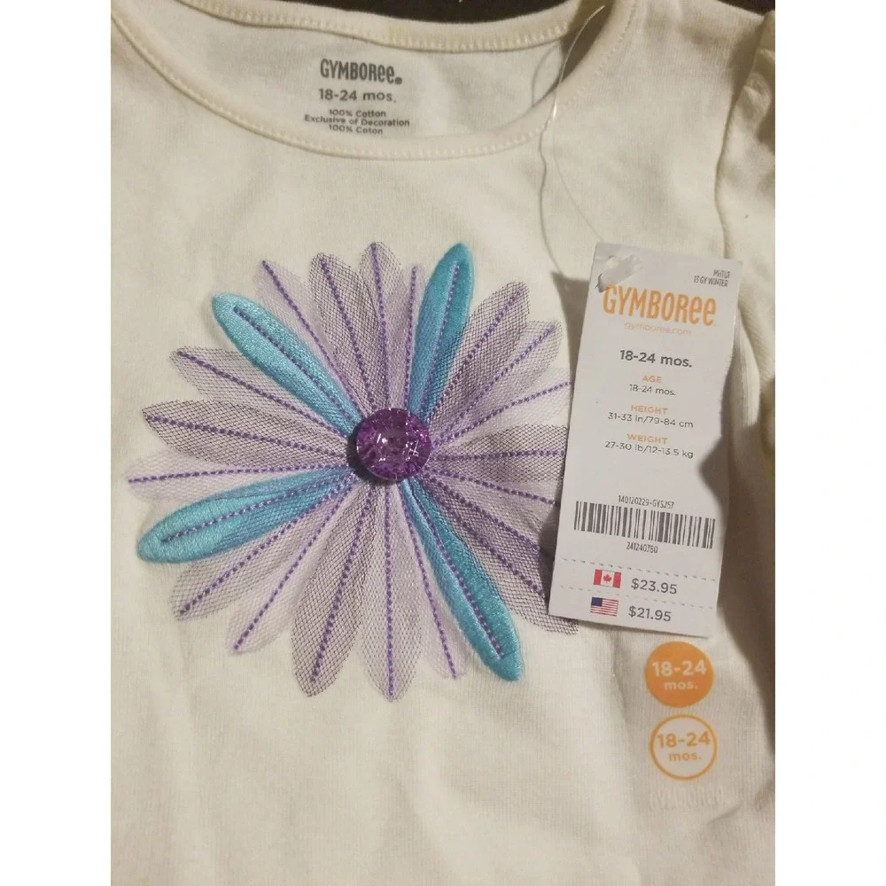 Gymboree winter peacock top 18‎ 24 months nwt